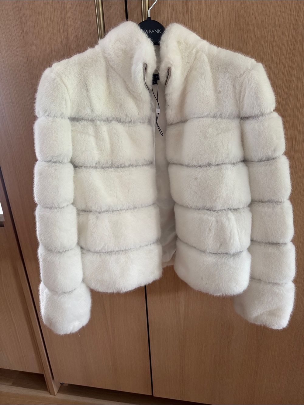 Generation Love Ivory Plush Faux Fur Cropped Jacket